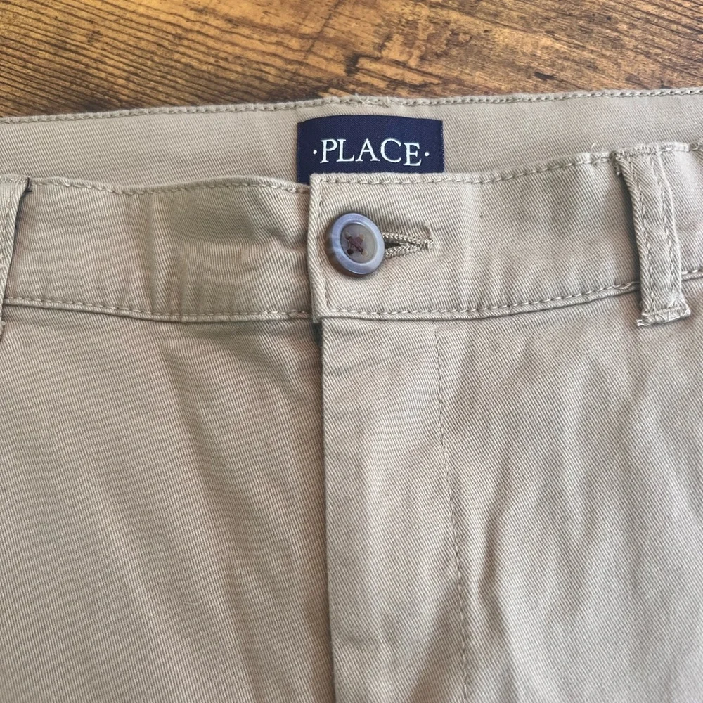 Boys Khaki Uniform Pants Children’s Place Adjustable Waist Size 14 NEW